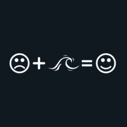 Waves make her Happy Design